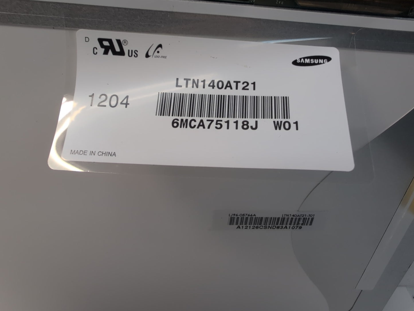 🔥 NEW Samsung LTN140AT21  14.0" WXGA 40-Pin LVDS Screen -