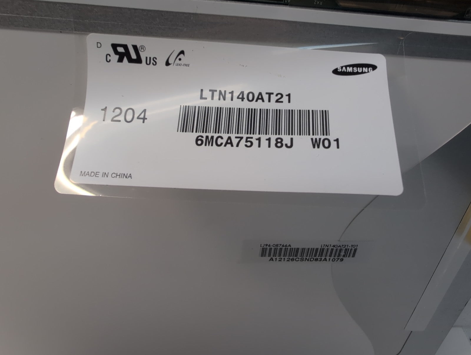 🔥 NEW Samsung LTN140AT21  14.0" WXGA 40-Pin LVDS Screen -