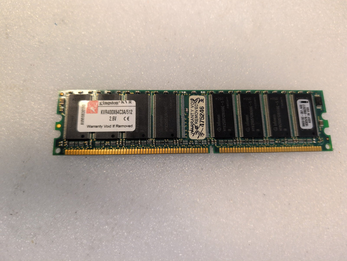 🎸 Kingston KVR400X64C3A/512 512MB DDR PC3200 400MHz 184-Pin DIMM Desktop Memory