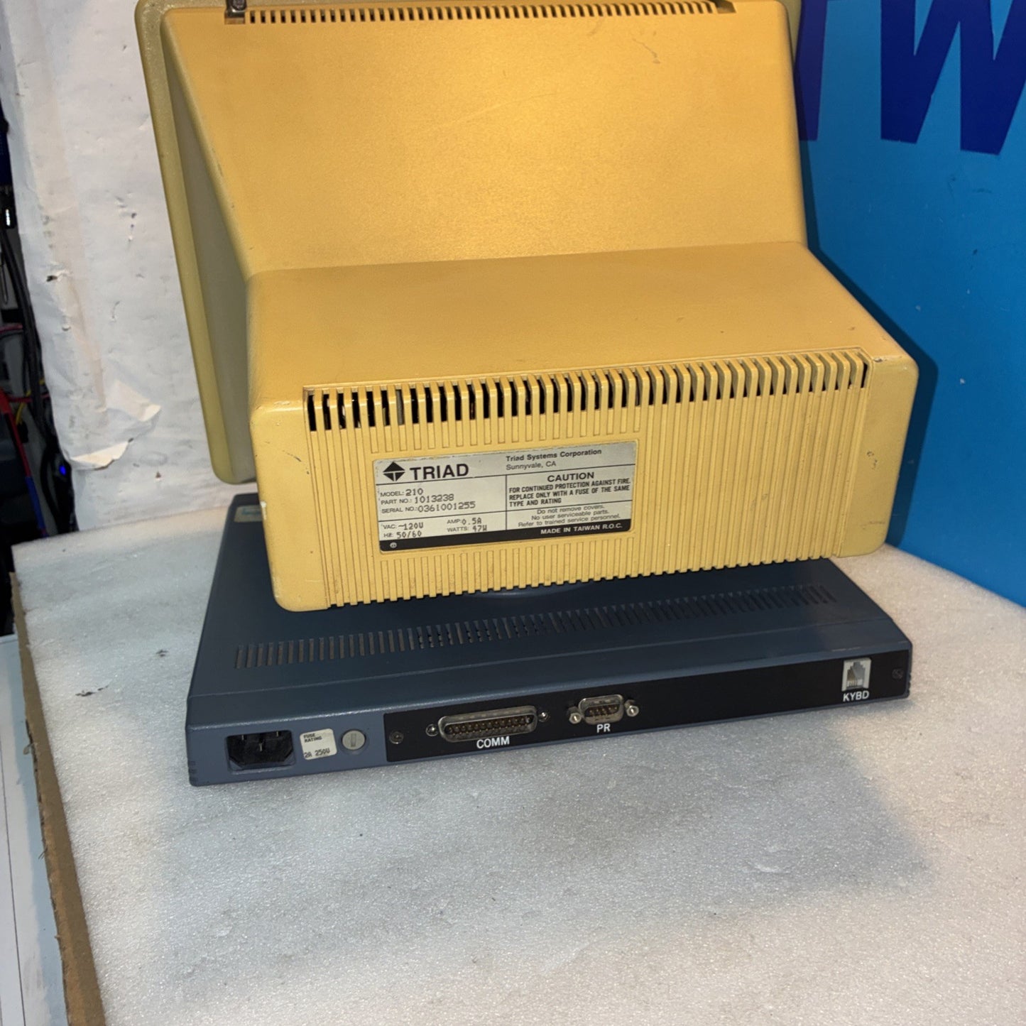 🔥 Vintage TRIAD Model 210 CRT Serial Terminal RS232 Screen Computer + Keyboard