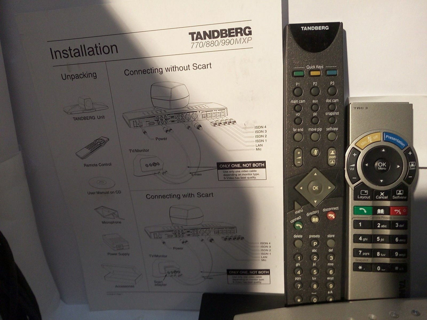 * TANDBERG TTC7-04 VIDEO CONFERENCING CAMERA, CISCO CODEC 6000MXP TTC6-08*