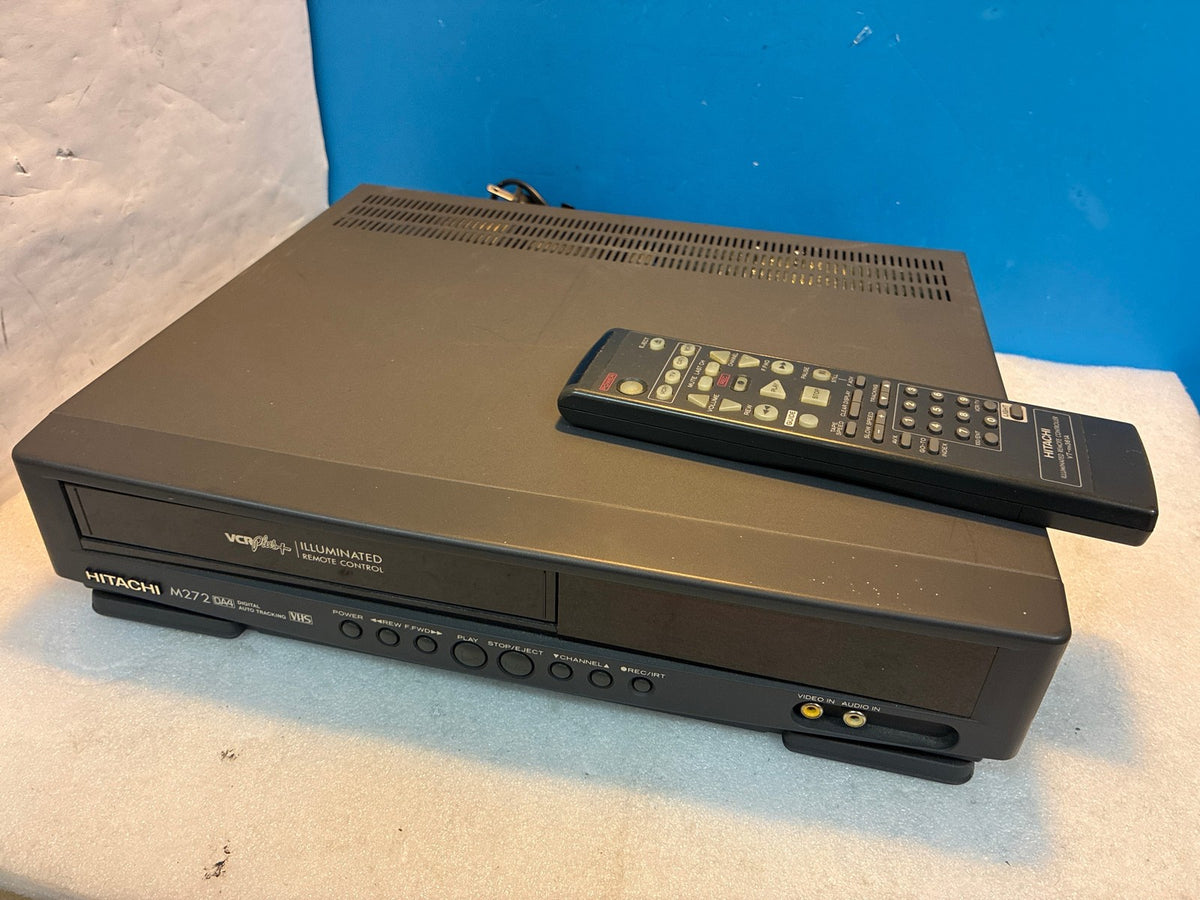 🔥 Hitachi VT-M272A VHS VCR with Remote VCRPlus+ DA4 Digital Auto Tracking