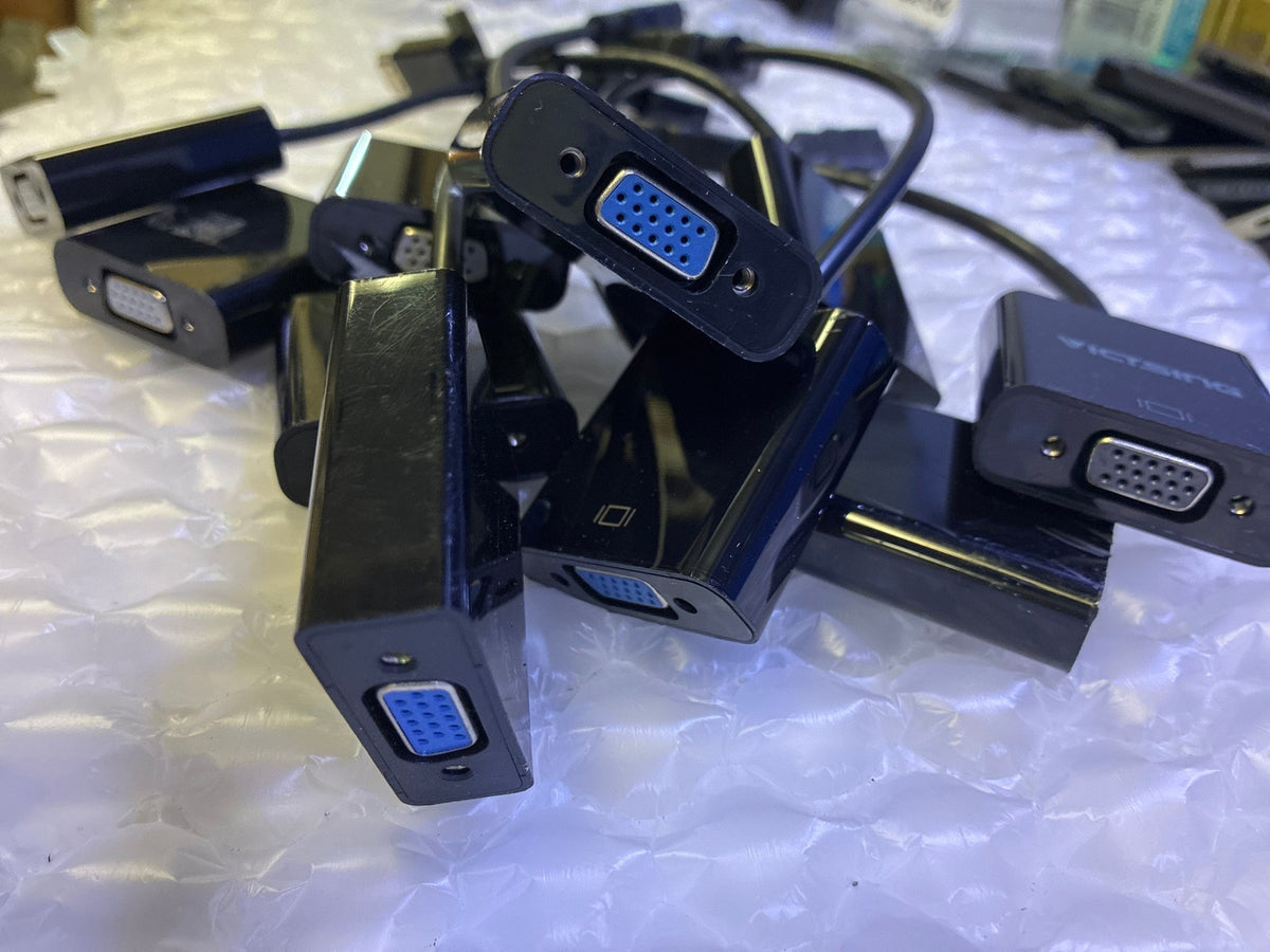 🔥 Lot of ~10 male HDMI to famale VGA Adapter Cables Mixed