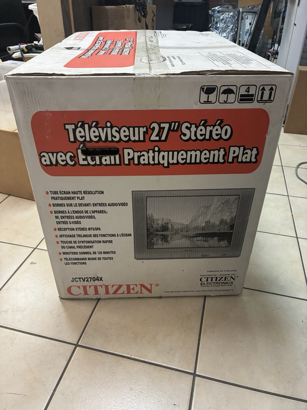Brand new 🔥  Citizen 27” Stereo CRT Television (model JCTV2704X)