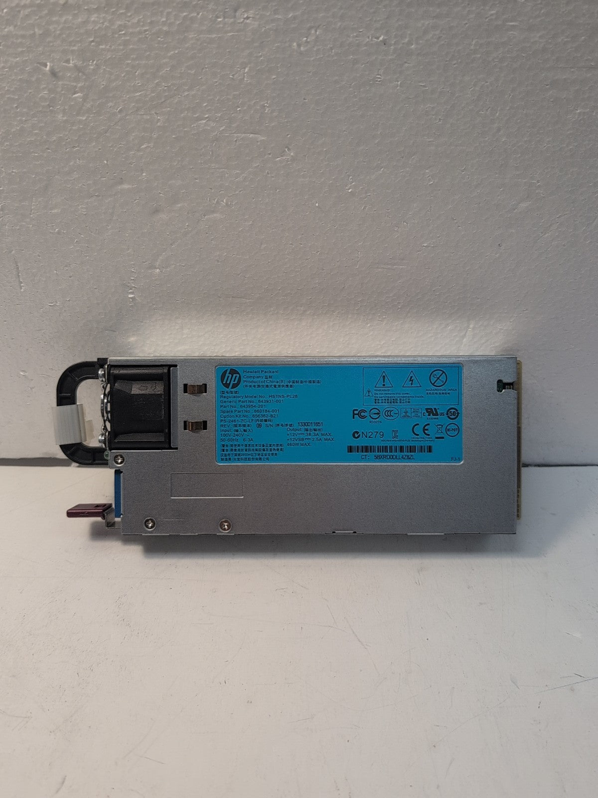 🔥  HP HSTNS-PL28 643954-201 643931-001 460W POWER SUPPLY For HP DL360p DL380p -
