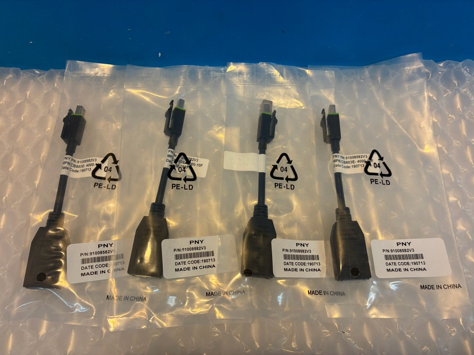4x 🔥 PNY Mini DisplayPort (Male) to Standard DisplayPort (Female) Adapters