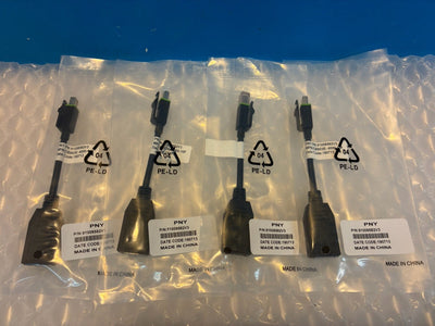 4x 🔥 PNY Mini DisplayPort (Male) to Standard DisplayPort (Female) Adapters