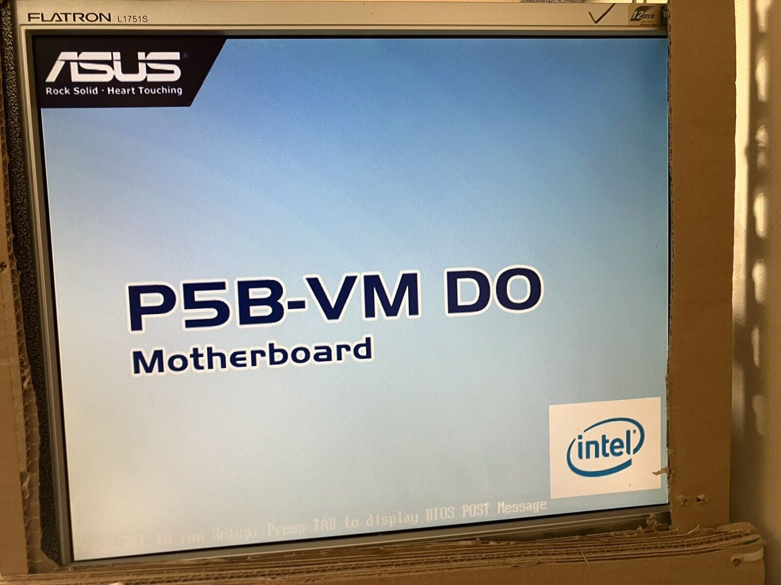 ~ ASUS P5B-VM DO Socket 775 M-ATX Motherboard W/ C2Q Q6600 SLACR + IO Plate