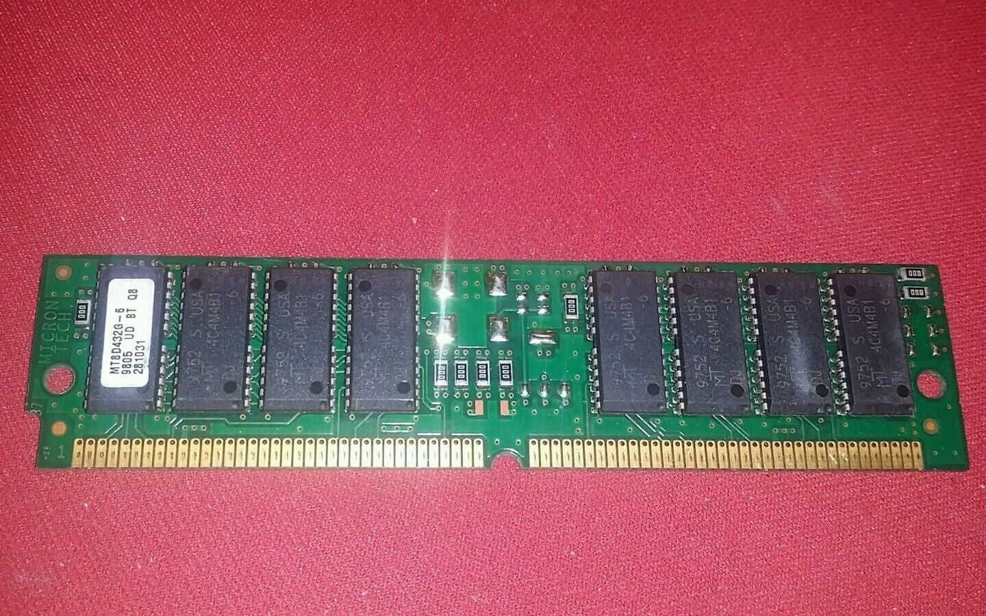 Micron MT8D432M-6 SIMM  Ram Memory  #E.BOX-31