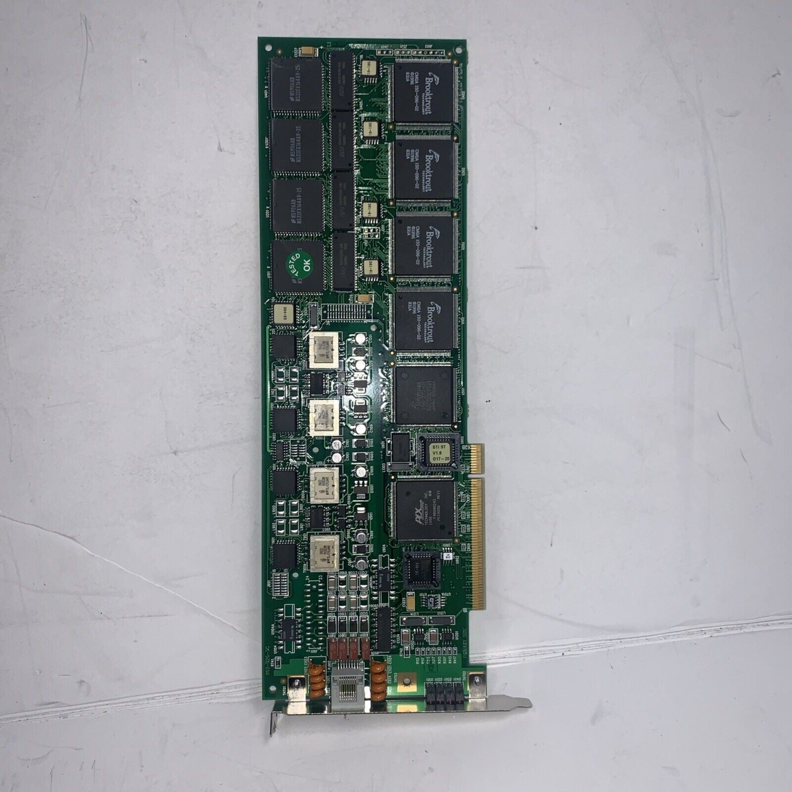 BROOKTROUT TECHNOLOGIES 802-926-5C 02F TR114+P4L ANALOG FAX BOARD TESTED