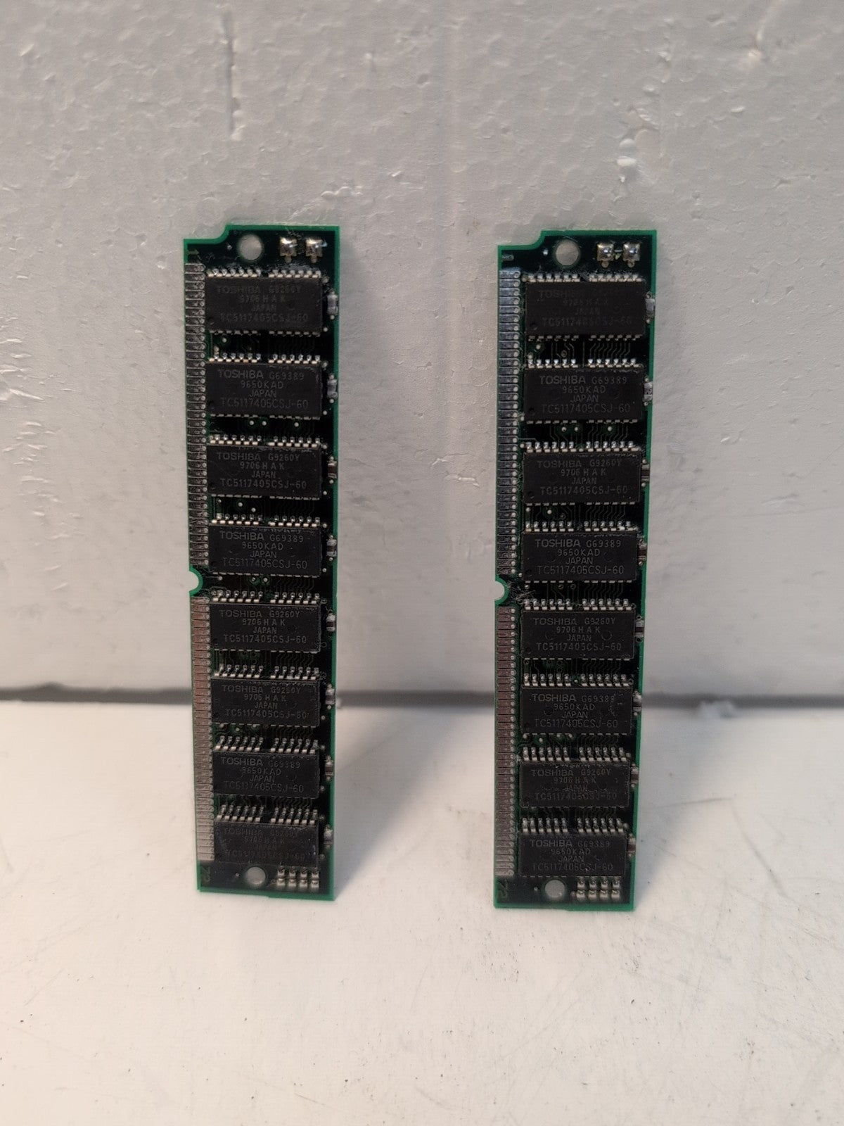 🔥 8MB (2x 4MB) 30-Pin SIMM RAM 60ns Toshiba TC5117405CSJ-60 Vintage Memory -