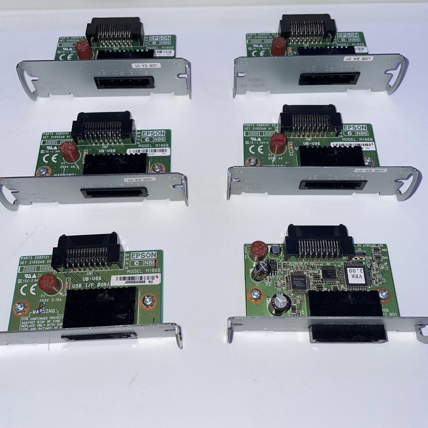Lot of 6 Epson POS Printer M186B Powered-USB interface card