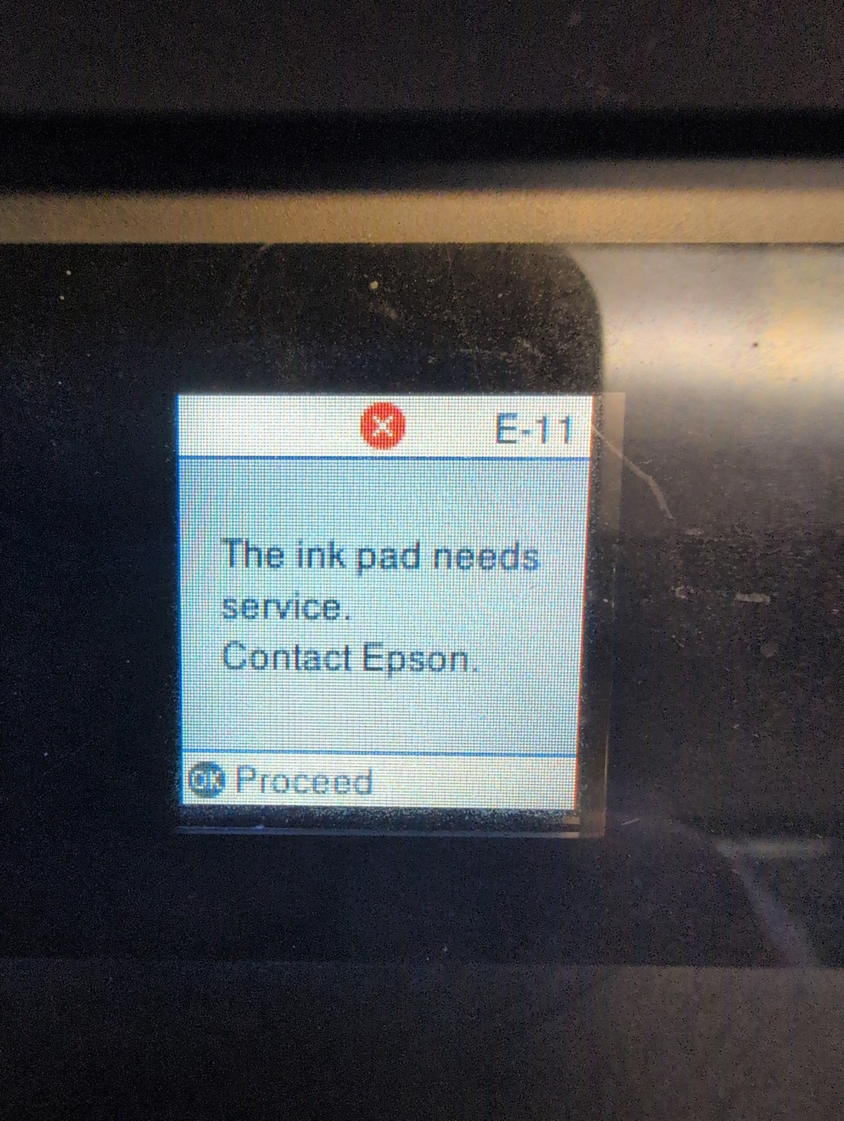 🎸 AS IS Epson EcoTank ET-2750 Wireless All-in-One Inkjet Printer, Ink Pad Error