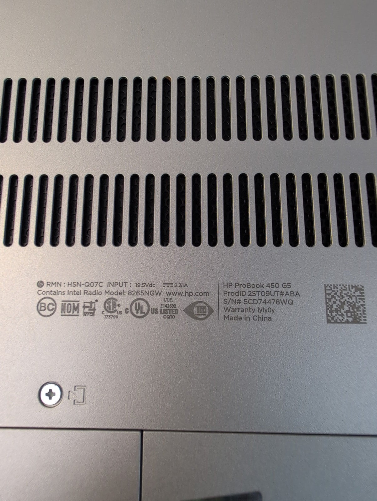 🎸 HP ProBook 450 G5 15.6" Laptop Intel i5-8250U 8GB RAM 256GB SSD Win11 Pro