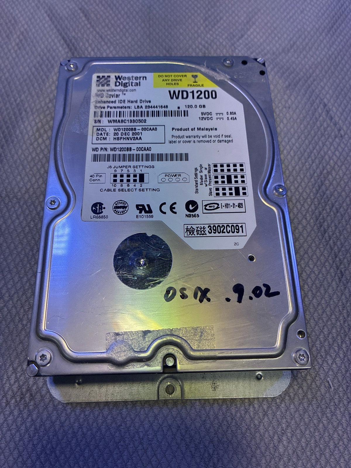 🔥 Western Digital WD Caviar WD1200BB-00CAA0 120GB IDE 3.5in Hard Drive