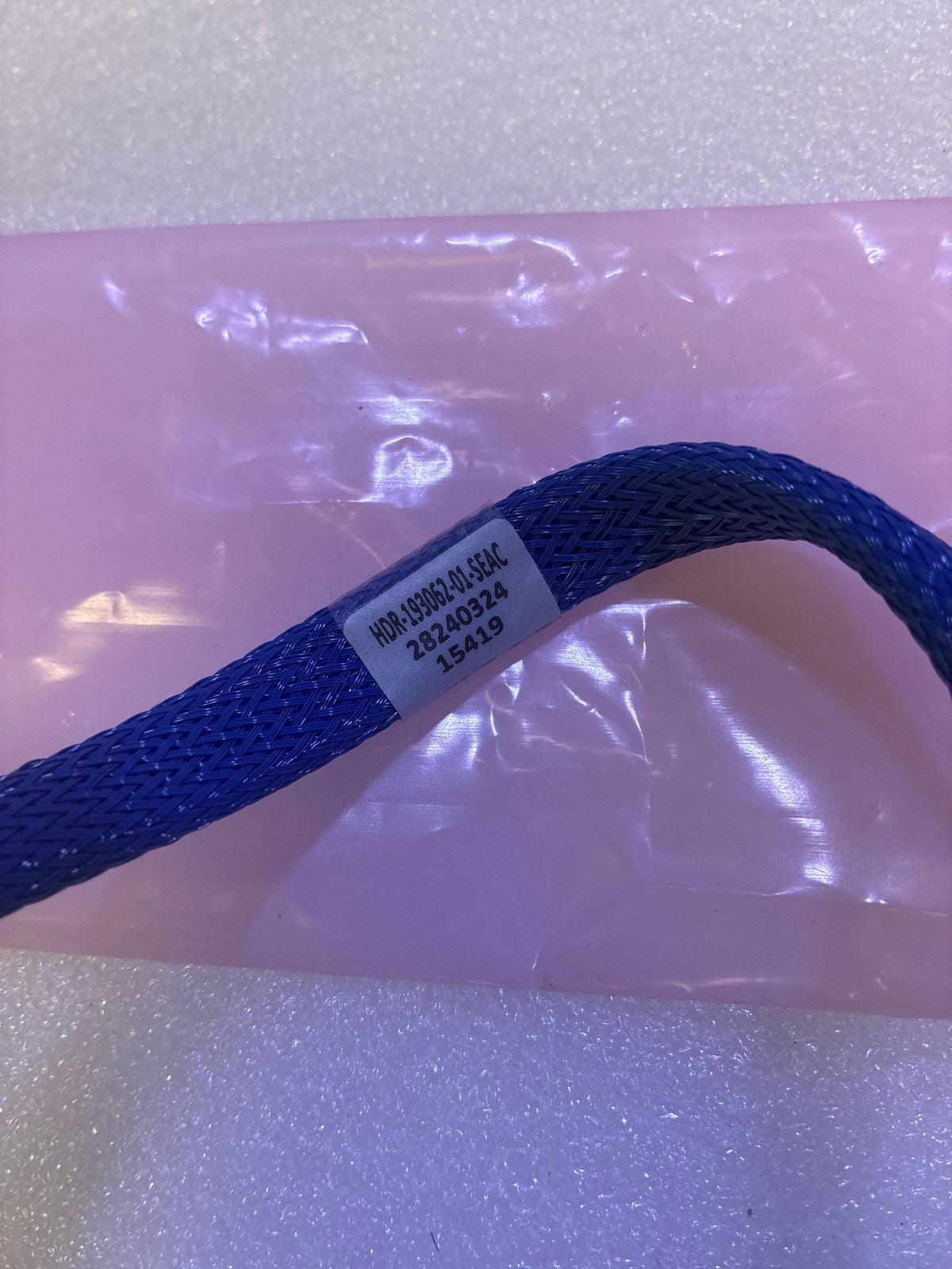 🔥 HDR-193062-01-SEAC High-Density Multi-Pin Cable Blue Braided Gold Contacts