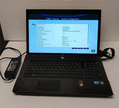 🔥 (AS IS, READ) HP PROBOOK 4720S 17.3" Laptop Intel i5-M430/4GB Ram/NO HDD -