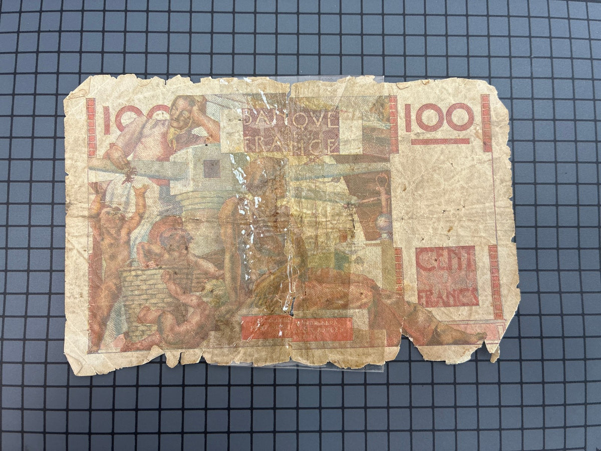 🔥 Banque de France 100 Francs Jeune Paysan 1952 Banknote C.498 Circulated