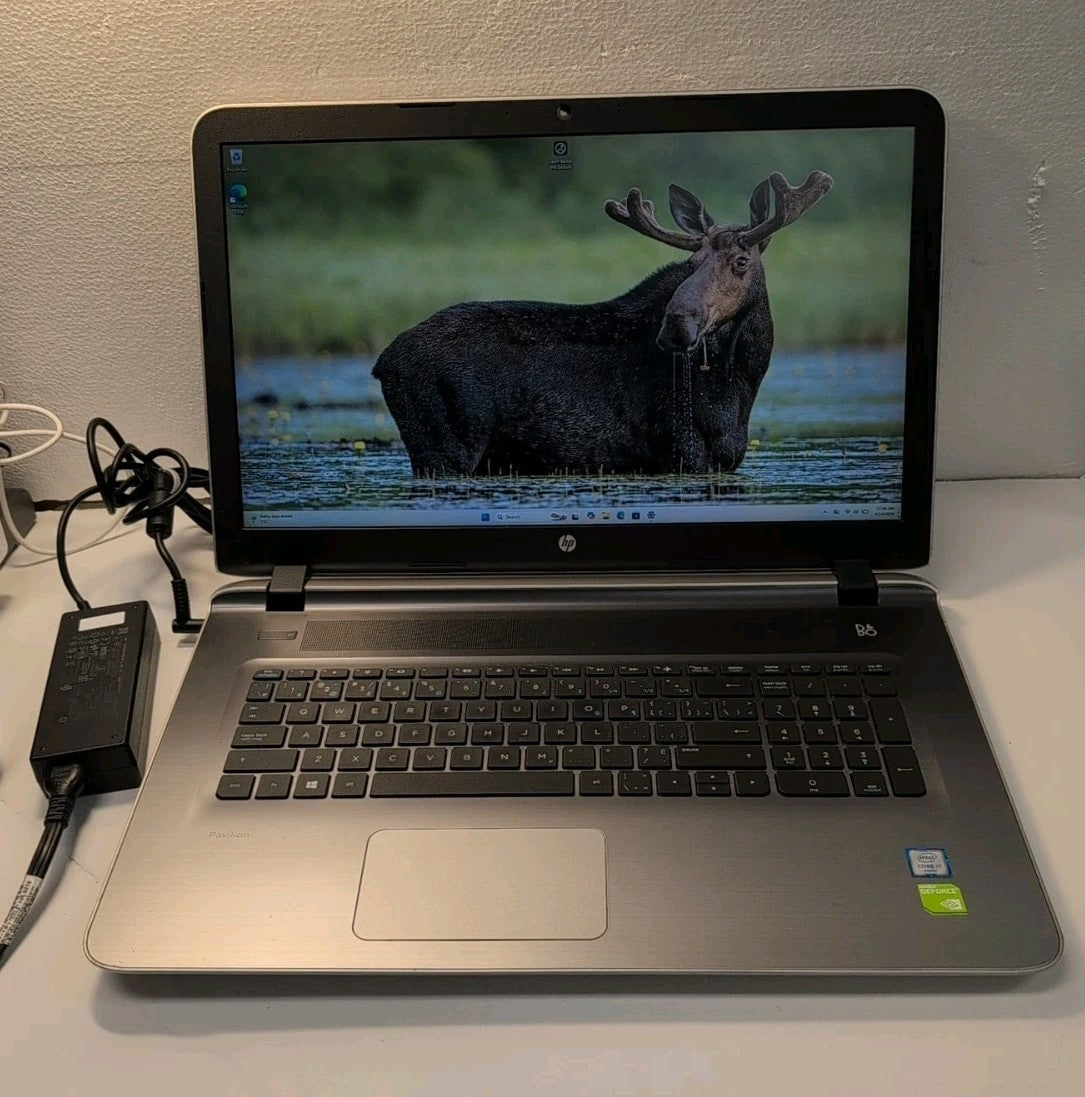 🔥 HP Pavilion 17 Laptop 17"/ i7-6500U/16GB /180GB SSD/ GeForce 940M 2GB/Win11 -
