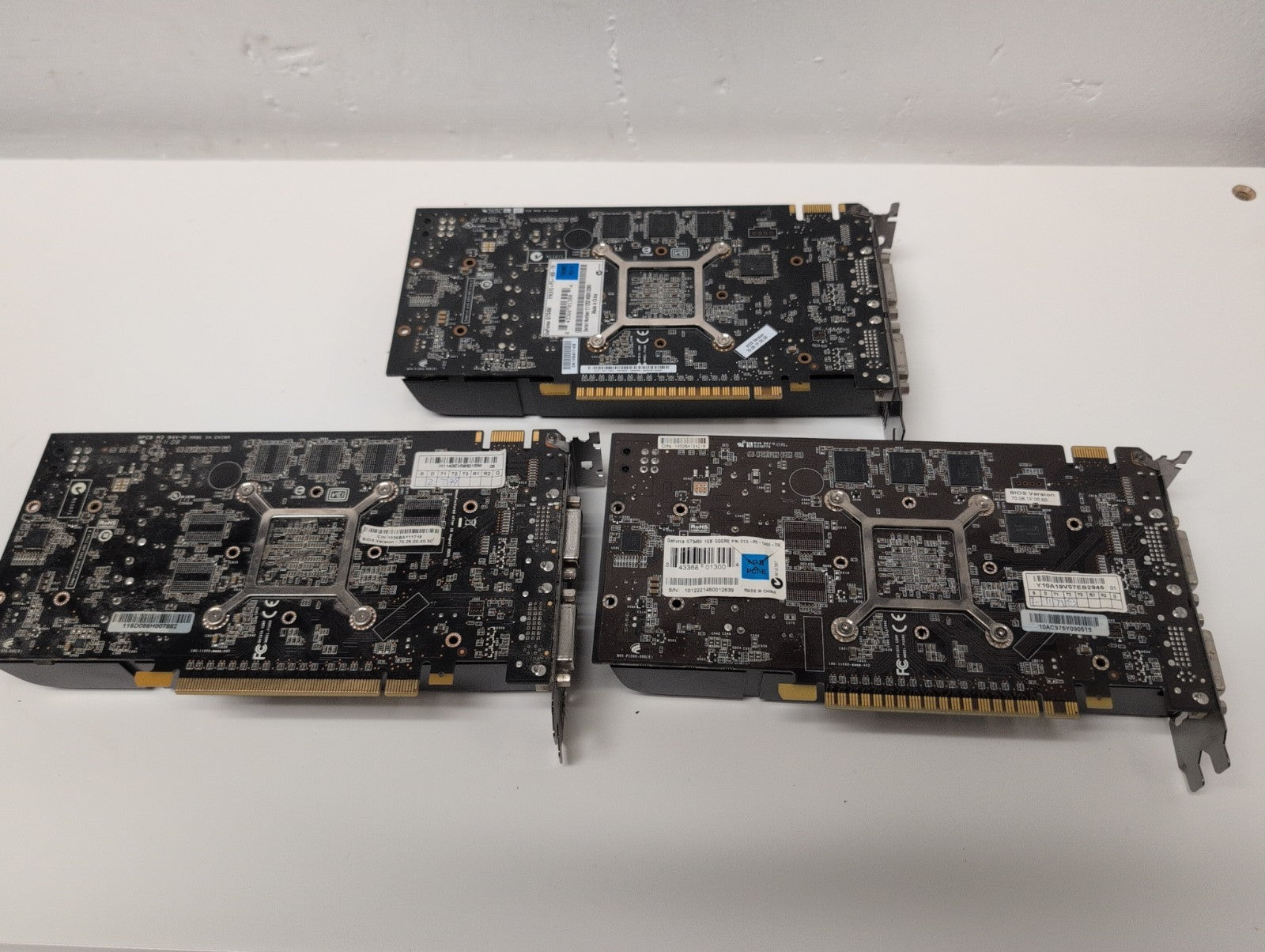 🔥 3x EVGA NVIDIA GeForce 1GB PCI-E Graphics Cards (2x GTS 450,  1x GTX 550Ti) -