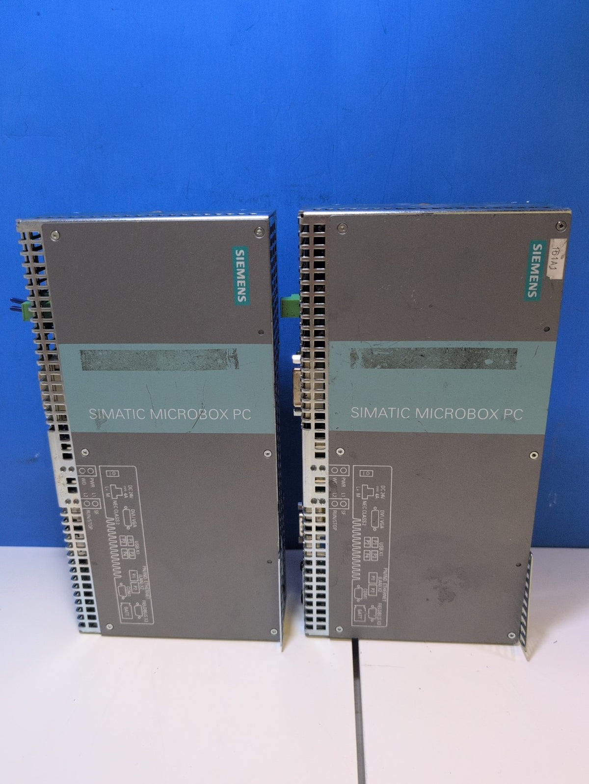 2x SIEMENS SIMATIC MICROBOX PC IPC427C 6ES7647-7BE40 C2D CPU/4GB (NO CF CARD) -