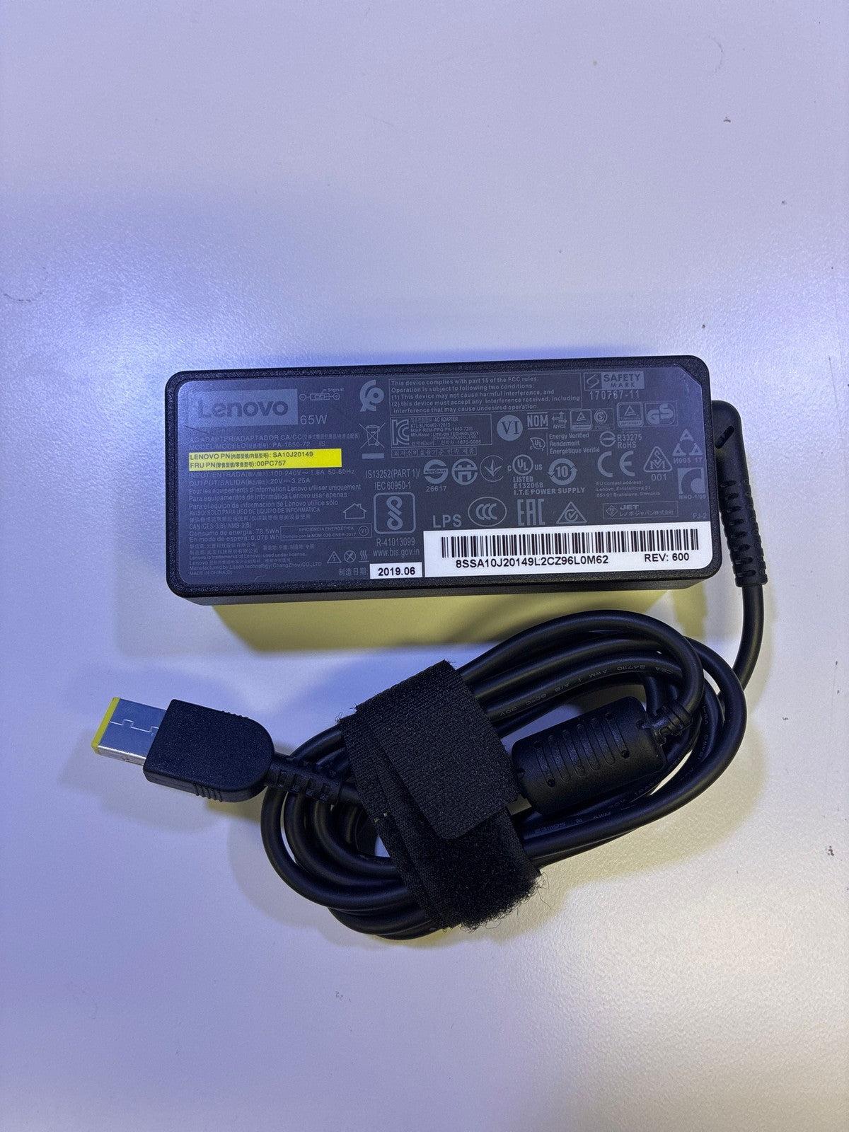 🔥 Lenovo 65W AC Adapter PA-1650-72 SA10J20149 Slim-Tip 20V 3.25A Charger