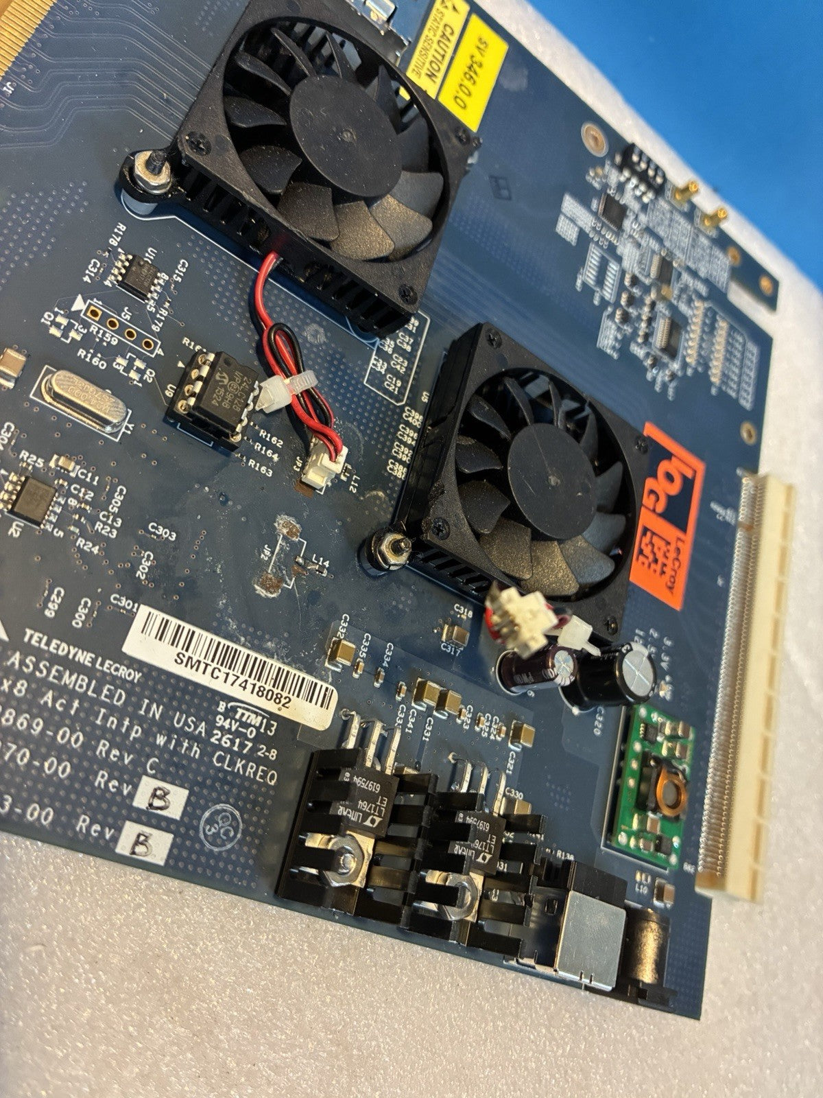 🔥Teledyne  LeCroy PCIe2  Gen2 Interposer PN:923873-00 rev B(bad fan connection)