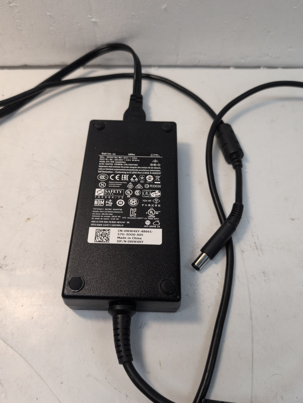 🔥 Dell WW4XY 180W 19.5V 9.23A AC Adapter DA180PM111 for Alienware 15 R2 Laptop-