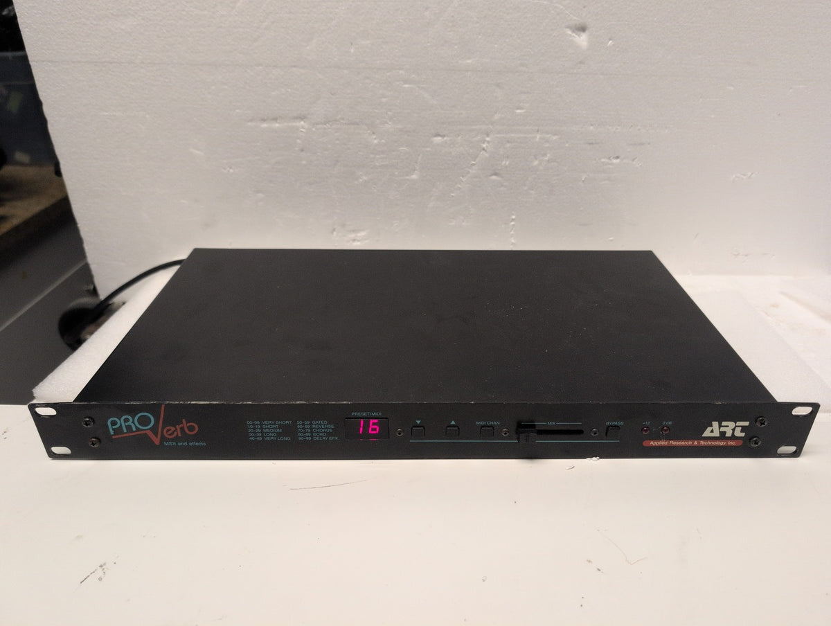 🎸 ART Pro Verb 1U Rackmount MIDI Digital Reverb & Effects Processor Black