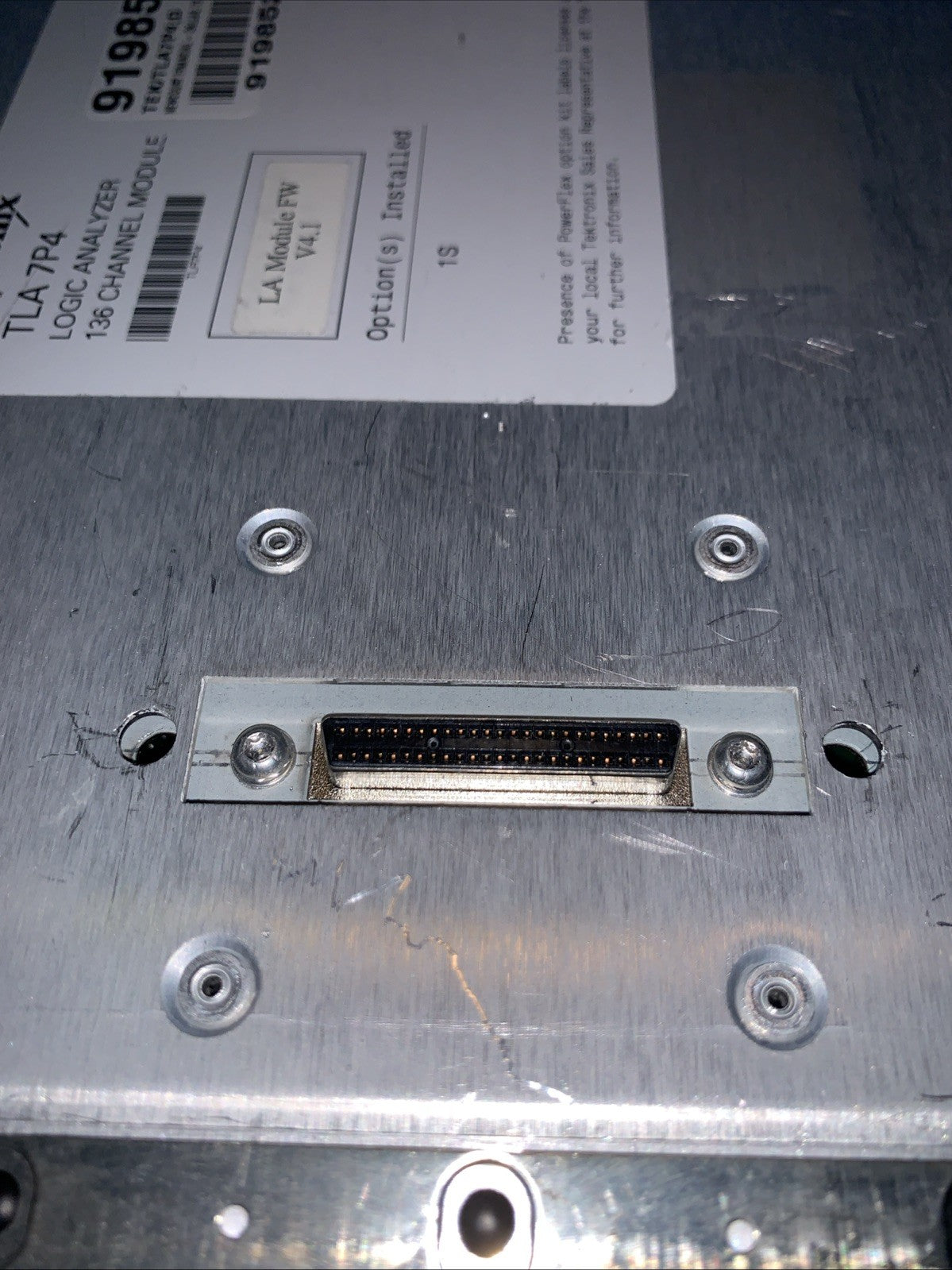 Tektronix TLA7P4 136 Channel Logic Analyzer Module Option 1S