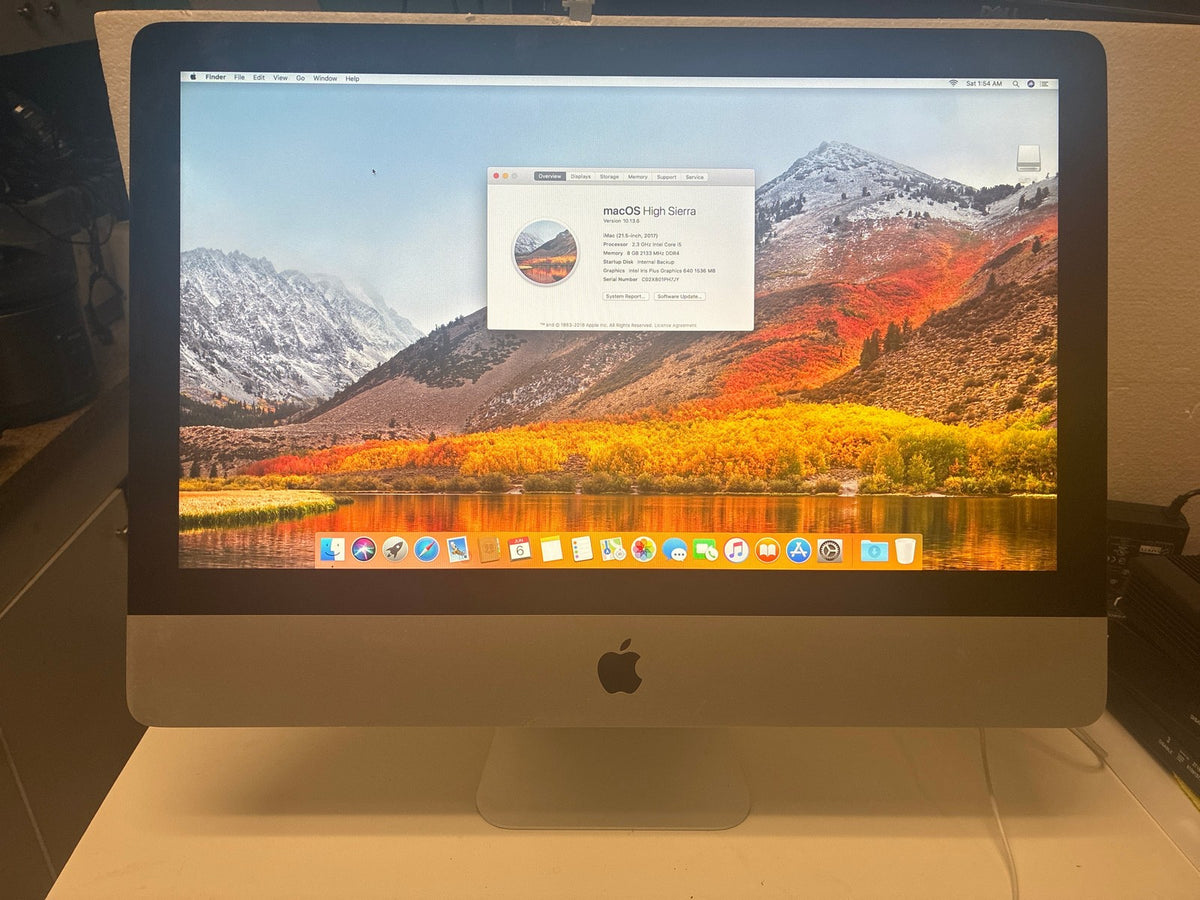 Nice 🔥 Apple iMac 21.5-inch 2017 MMQA2LL/A 2.3GHz i5 8GB RAM 1TB HDD Silver