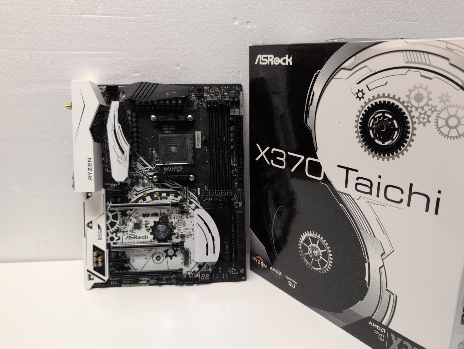 🔥 FOR PARTS – ASRock X370 Taichi AM4 Motherboard ONLY - NOT WORKING -
