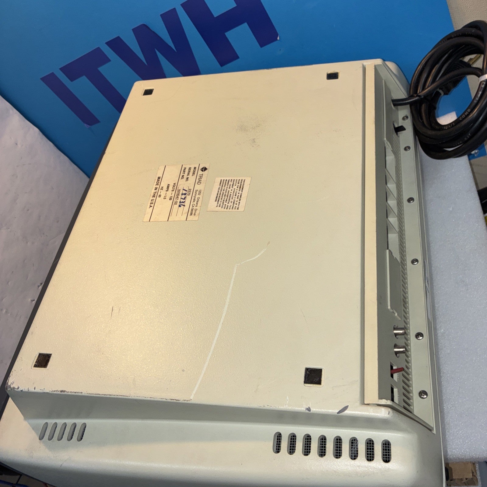 🔥 Vintage TRIAD Retro Green Screen CRT POS Terminal Cyberpunk Prop
