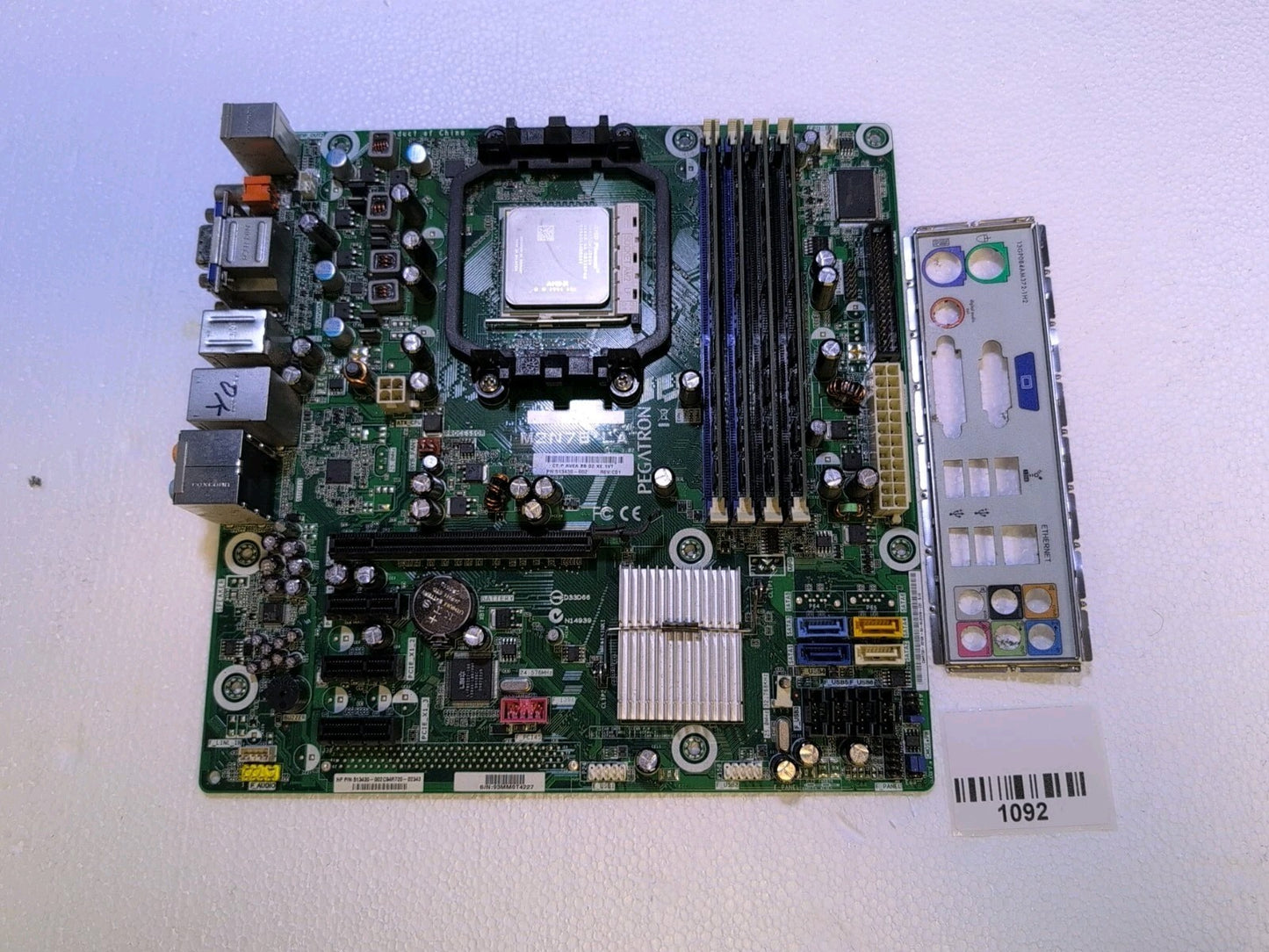 HP M2N78-LA Motherboard 513430-002 With AMD HD8550 CPU/4GB RAM -