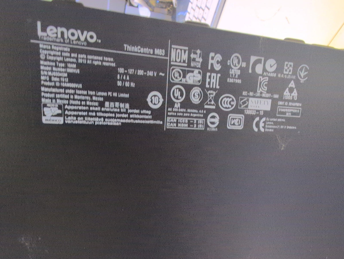 🎸 Lenovo ThinkCentre M83 10AM000VUS SFF Desktop i5-4590 16GB 120GB SSD Win10