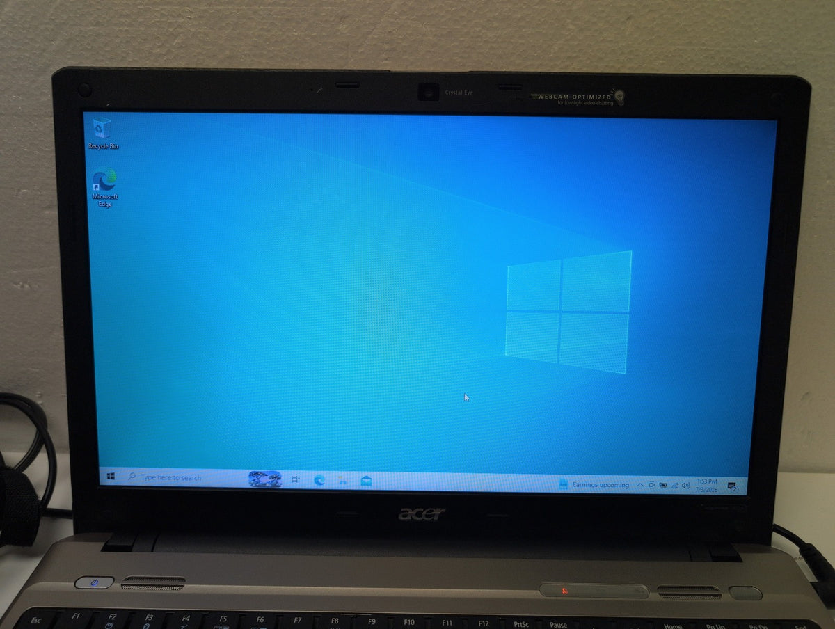 Acer Aspire 5538 15.6" Laptop AMD Athlon L310 CPU / 4GB RAM/ 250GB HDD/ Win10 -