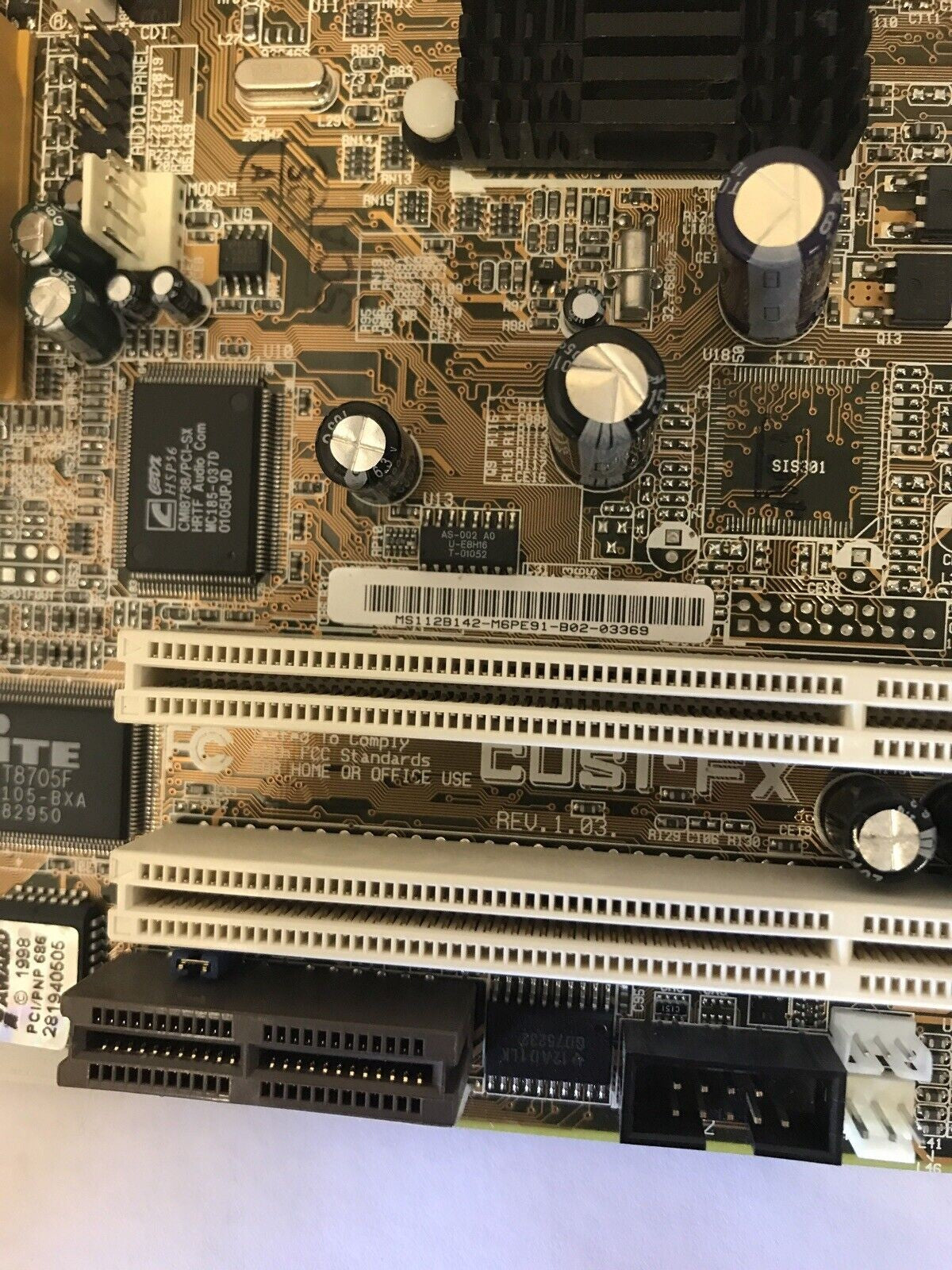 Asus CUSI-FX CUS1-FX Motherboard (with PIII 1000MHZ CPU)