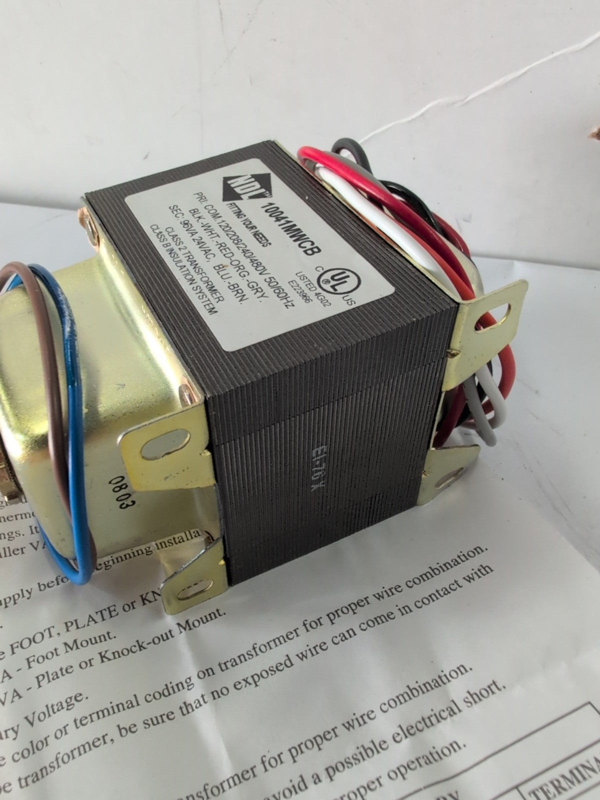 🔥 NEW IN BOX 10041MWCB NDL 96VA 24VAC CONTROL TRANSFORMER -