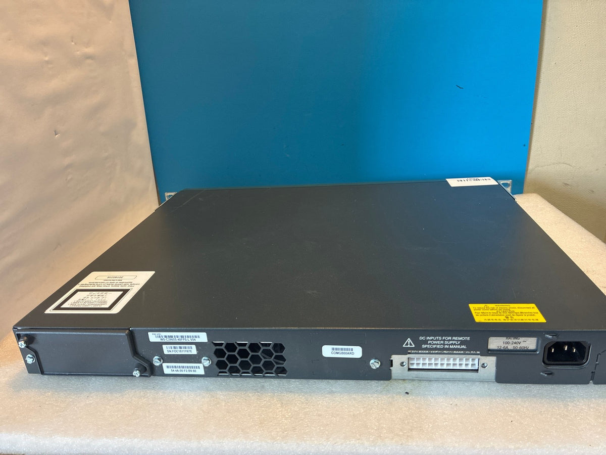 🔥 Cisco Catalyst WS-C2960S-48FPS-L 48-Port PoE+ Gigabit Managed Switch 4xSFP