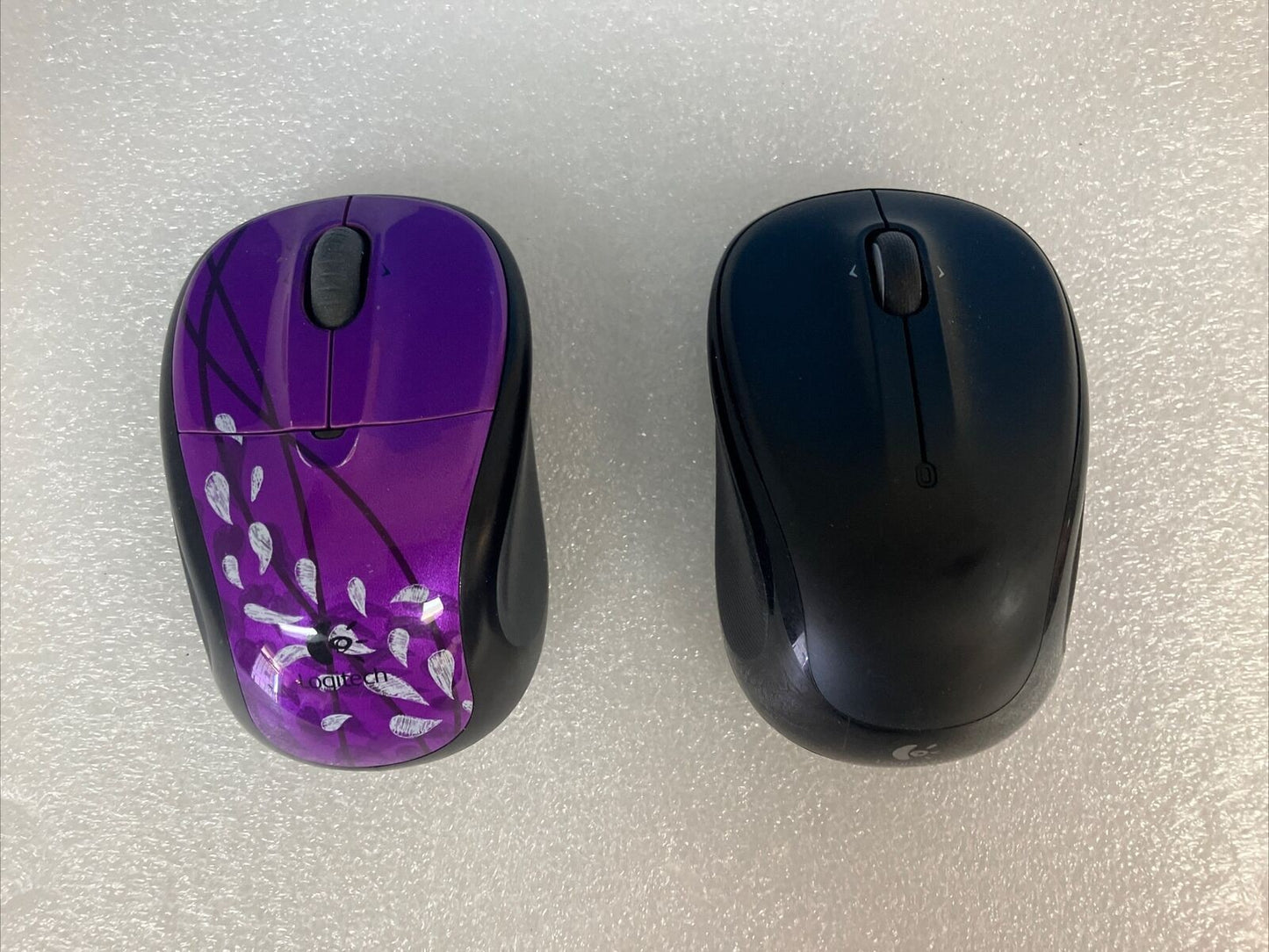 2x Logitech M310 / M325 Wireless Mouse With 2 USB Receivers *Tested/Working* ~