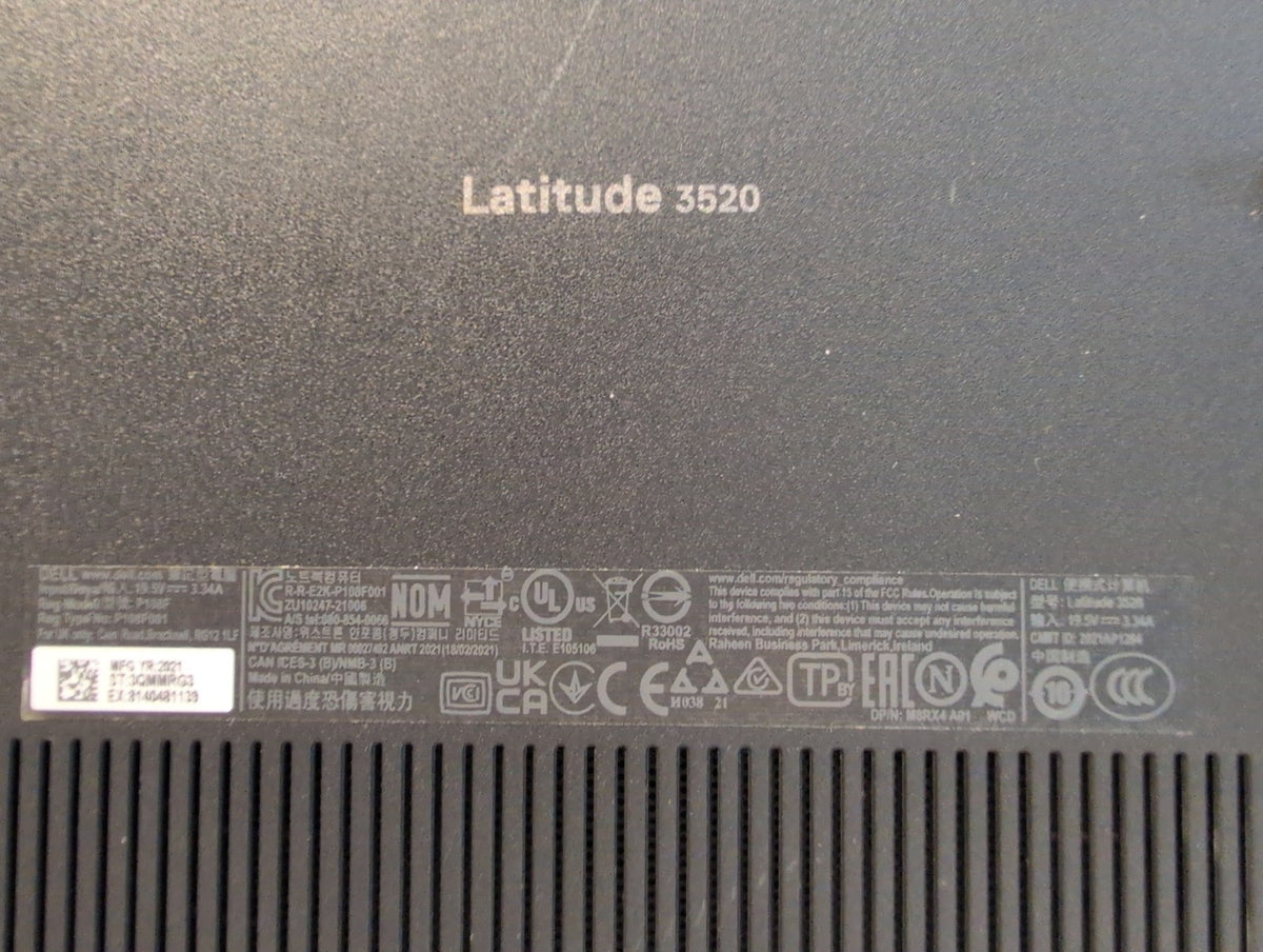 🎸 Dell Latitude 3520 15.6in Core i5-1135G7 8GB RAM 512GB SSD Win11 Pro Laptop