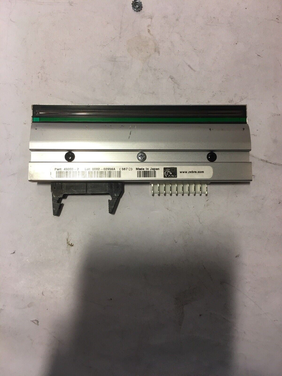  Zebra Printhead 48000-2 for Zebra 140Xi3, 140Xi3 Plus Label Printer, As Is