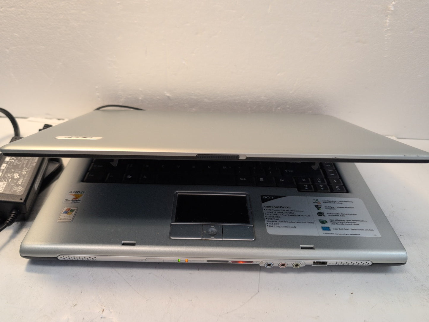 🔥 (AS IS) Acer Aspire 5000 15" Laptop AMD Turion 64/1GB RAM/100GB HDD/winXP -