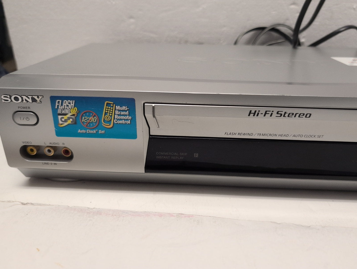 🔥 Sony SLV-N77 VCR Hi-Fi Video Cassette Recorder (No Remote)  Tested -
