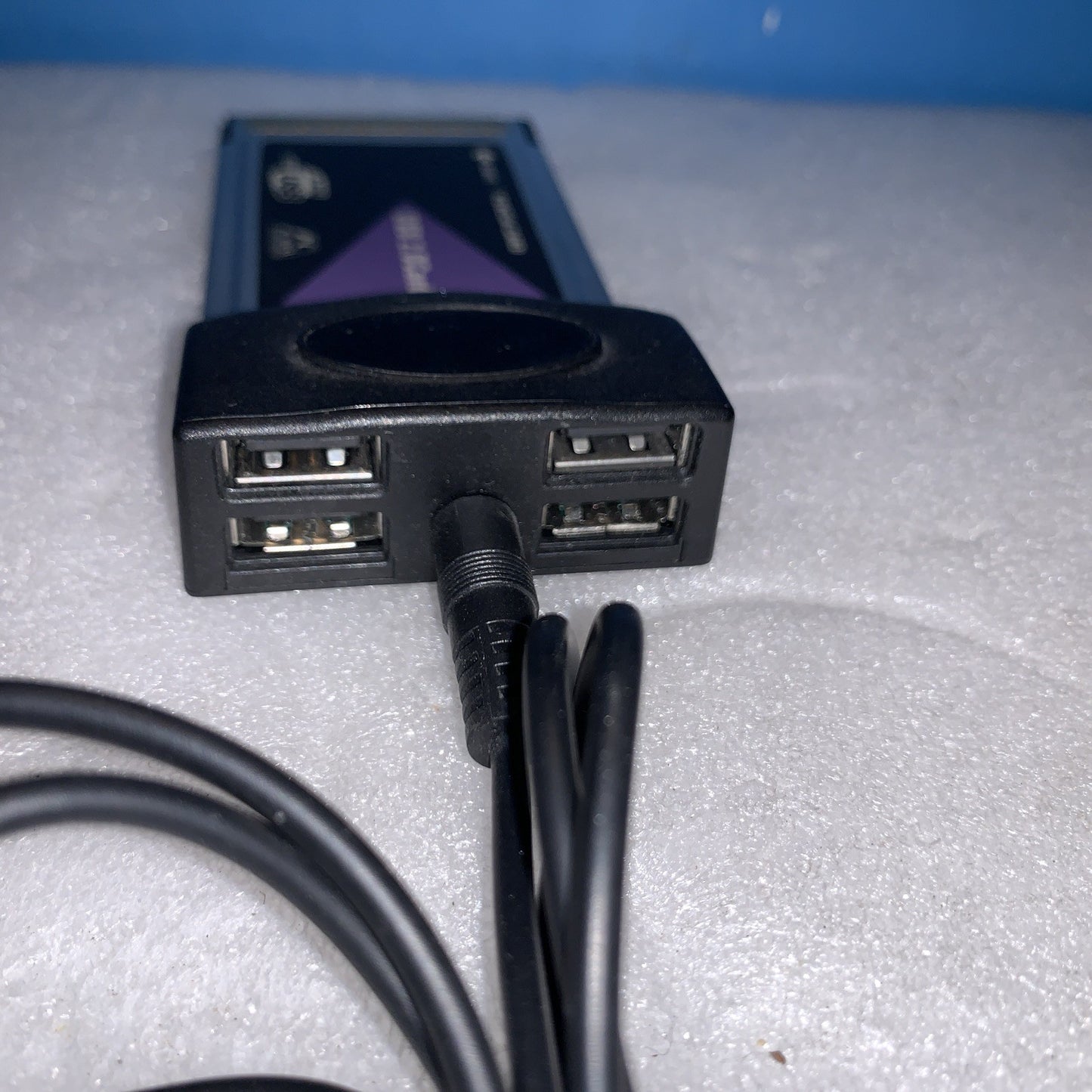 USB 2.0 PCMCIA CardBus 4-Port Adapter Laptop Expansion Card 32-bit Tested
