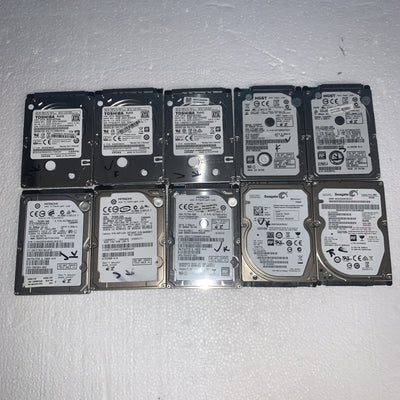 (10x) 7.2K RPM 500GB HDD 2.5" Laptop Hard Drive (1000+ days lifespan remaining)