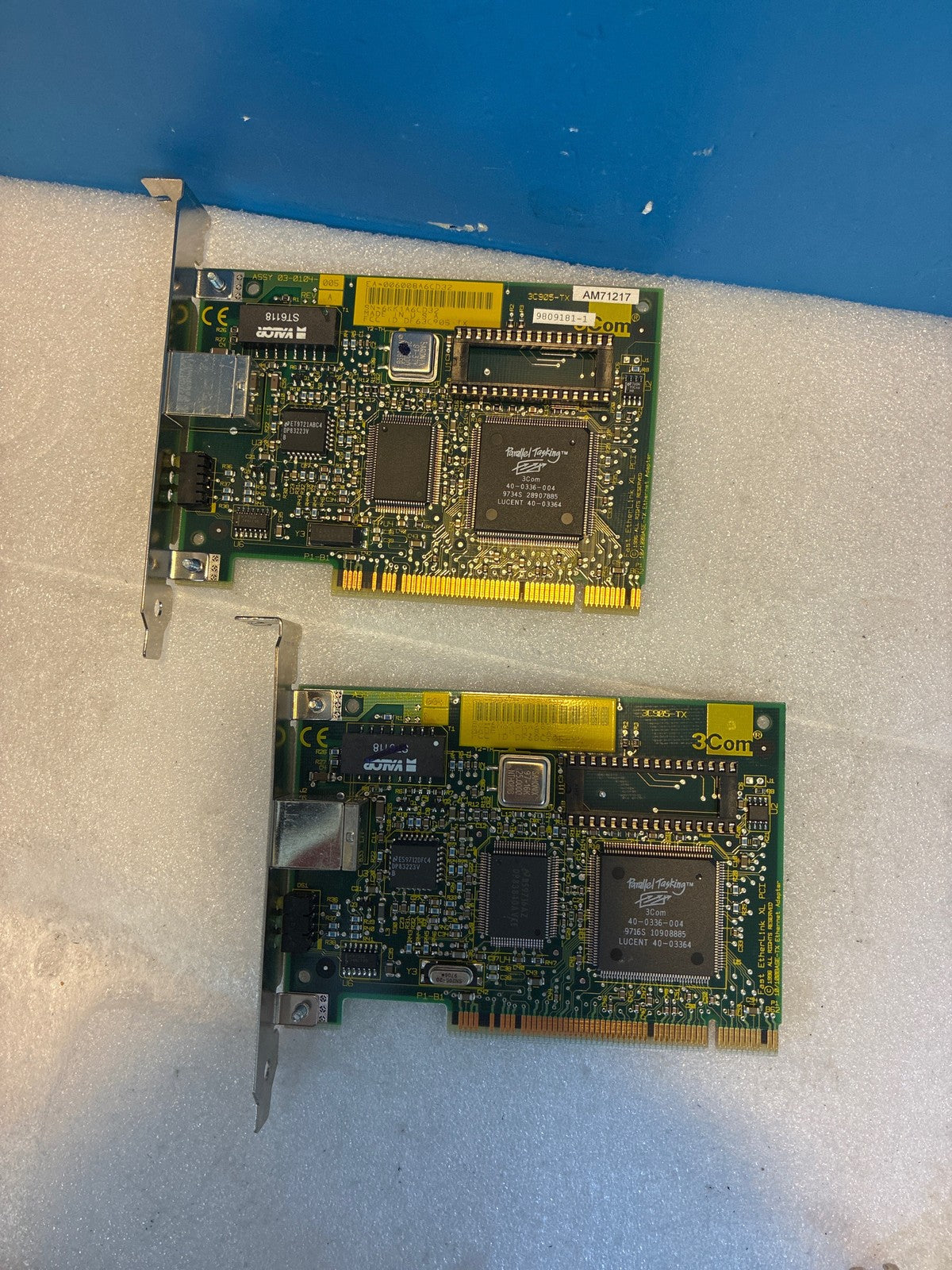 🔥 3Com 3C905-TX Fast EtherLink XL PCI Ethernet Adapter - Lot of 2