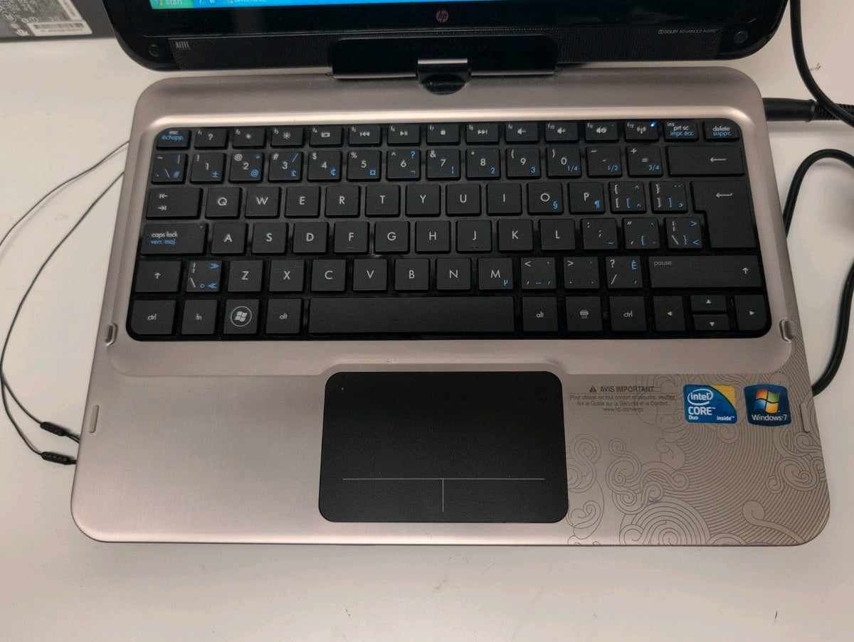 NICE HP TOUCHSMART TM2  12.1" TOUCH Laptop U7300 CPU/3GB RAM/500GB HDD/ WIN XP -