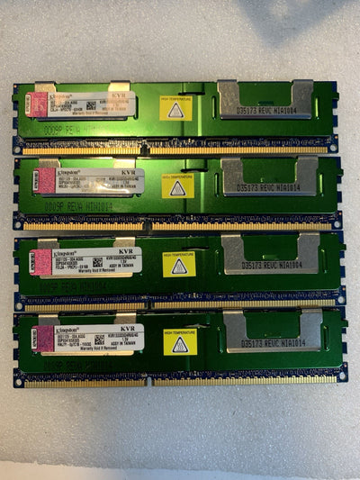 Kingston 16GB (4x4GB) DDR3 1333 ECC Registered RDIMM KVR1333D3D4R9S