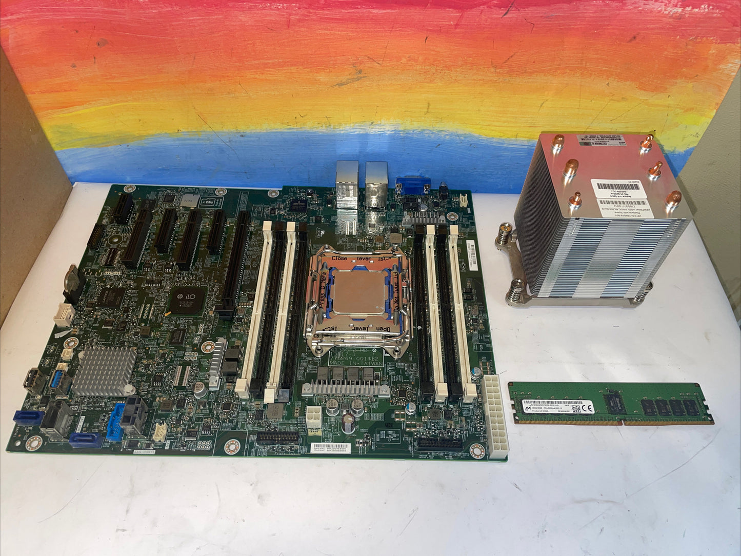 HP ML110 G9 Gen9 FCLGA2011 Motherboard 791704-001  + E5-2603V4 +16GB Ram + heatS